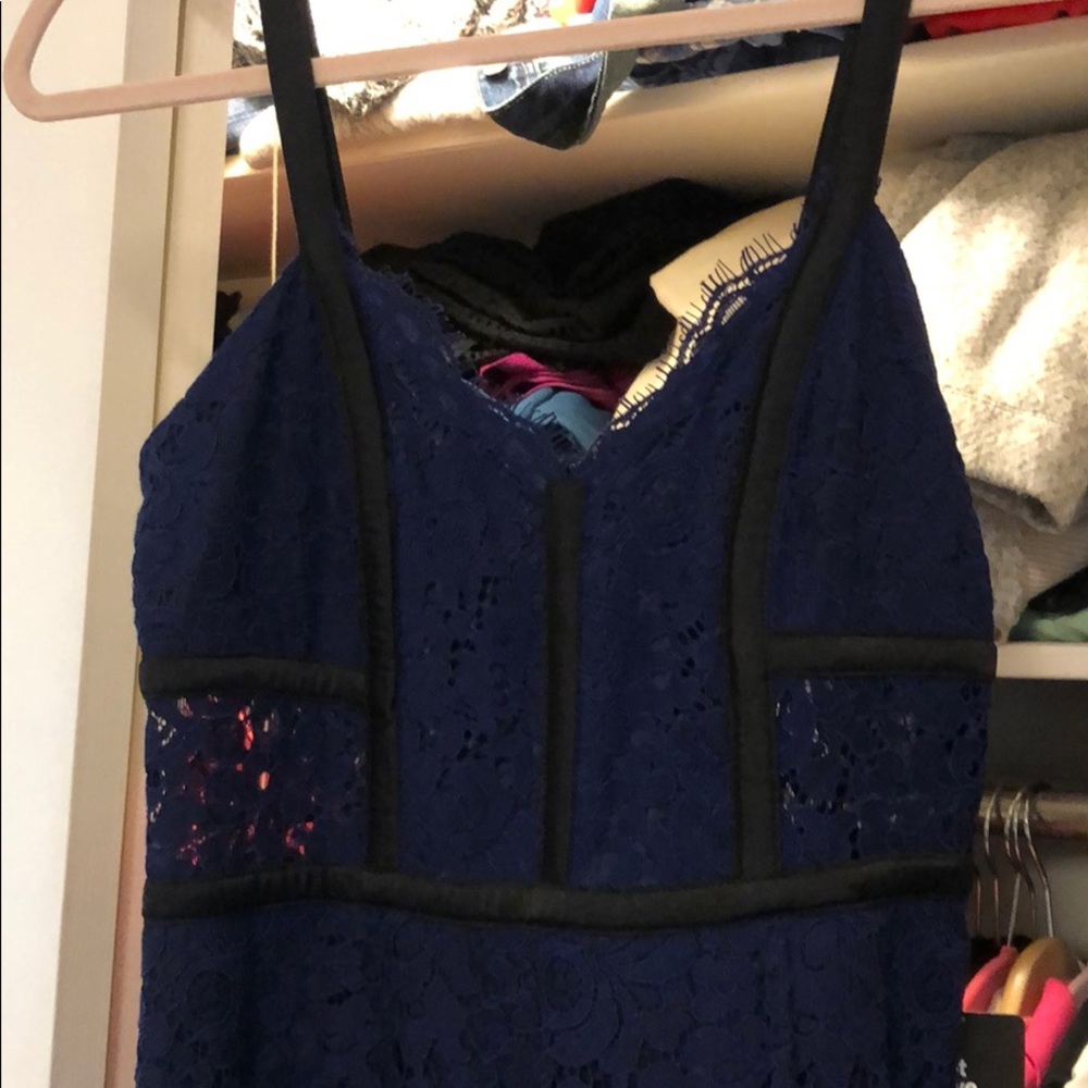 Blue lace dress